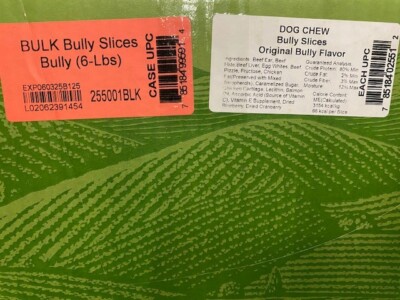 Redbarn Pet Products Naturals Beef BULLY SLICES 6 Pounds Dog Treats Chews