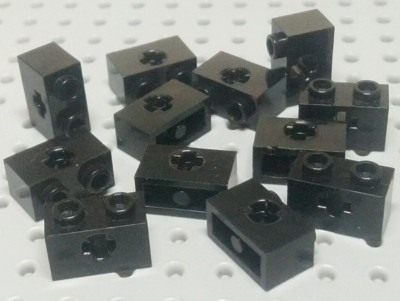 LEGO Technic Stein 1x2 mit einem Kreuzloch [32064] schwarz x12