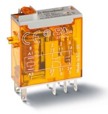 46.52.8.120.0054, Finder, Min. Industrial Relay, DPDT 8A, 120VAC, AgNi