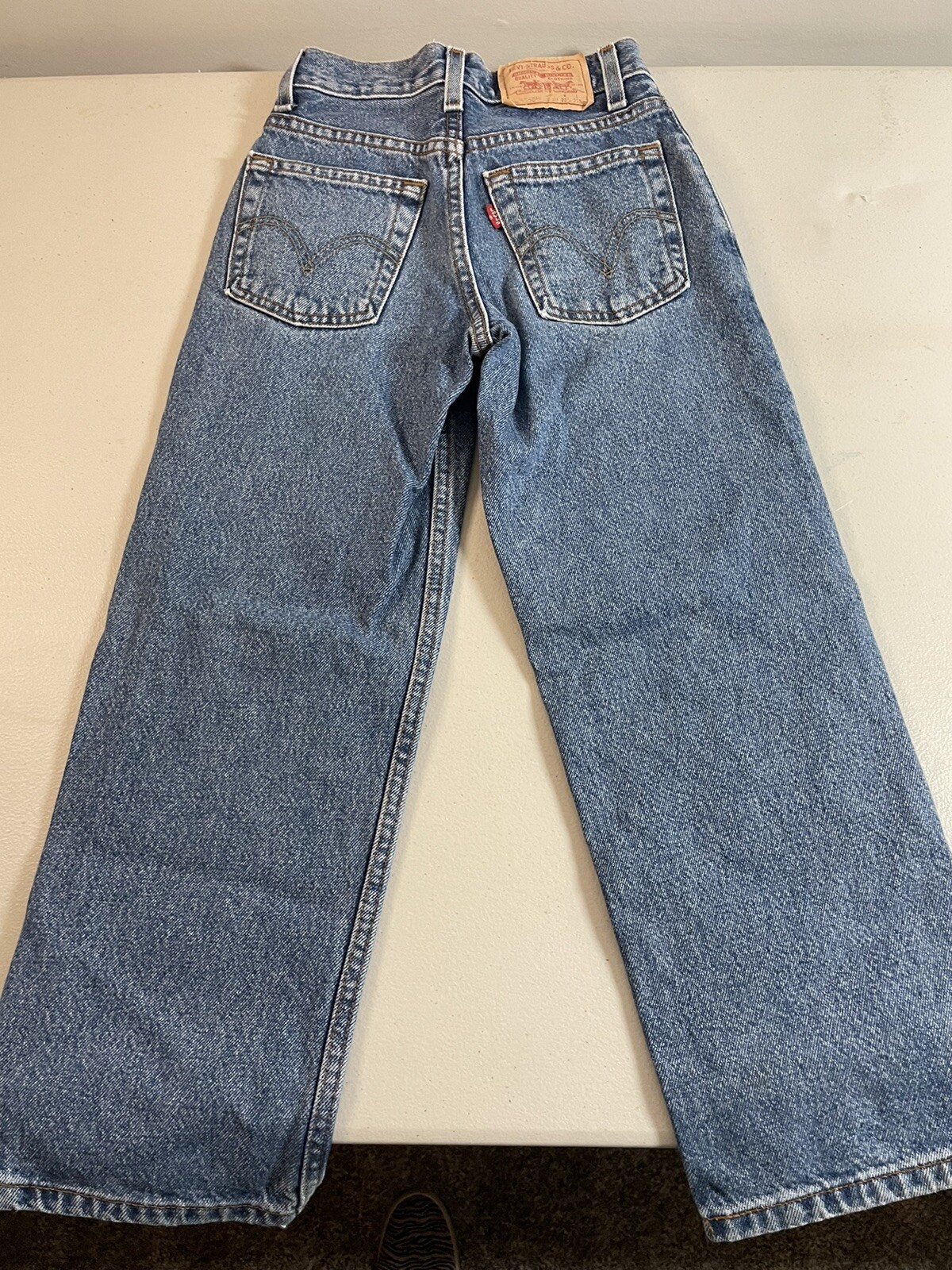 Boys Levis 550 Relaxed Fit Blue Jeans Size 9 Slim  Denim