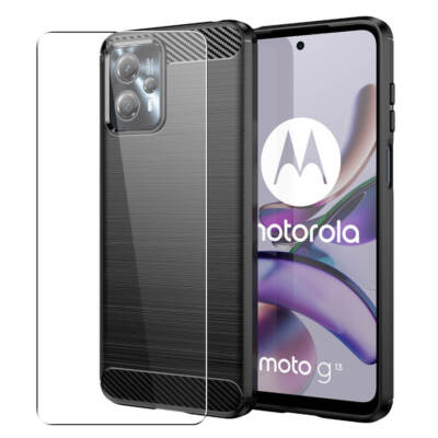 Karbon Hülle Für Motorola Moto G13 / G23 / G53 Cover Mit