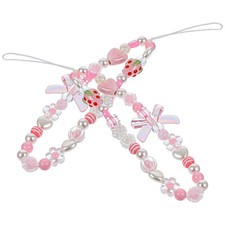 2PCS Anti-lost Phone Chain Mobile Phone Beaded Lanyard Phone Wrist Rope
