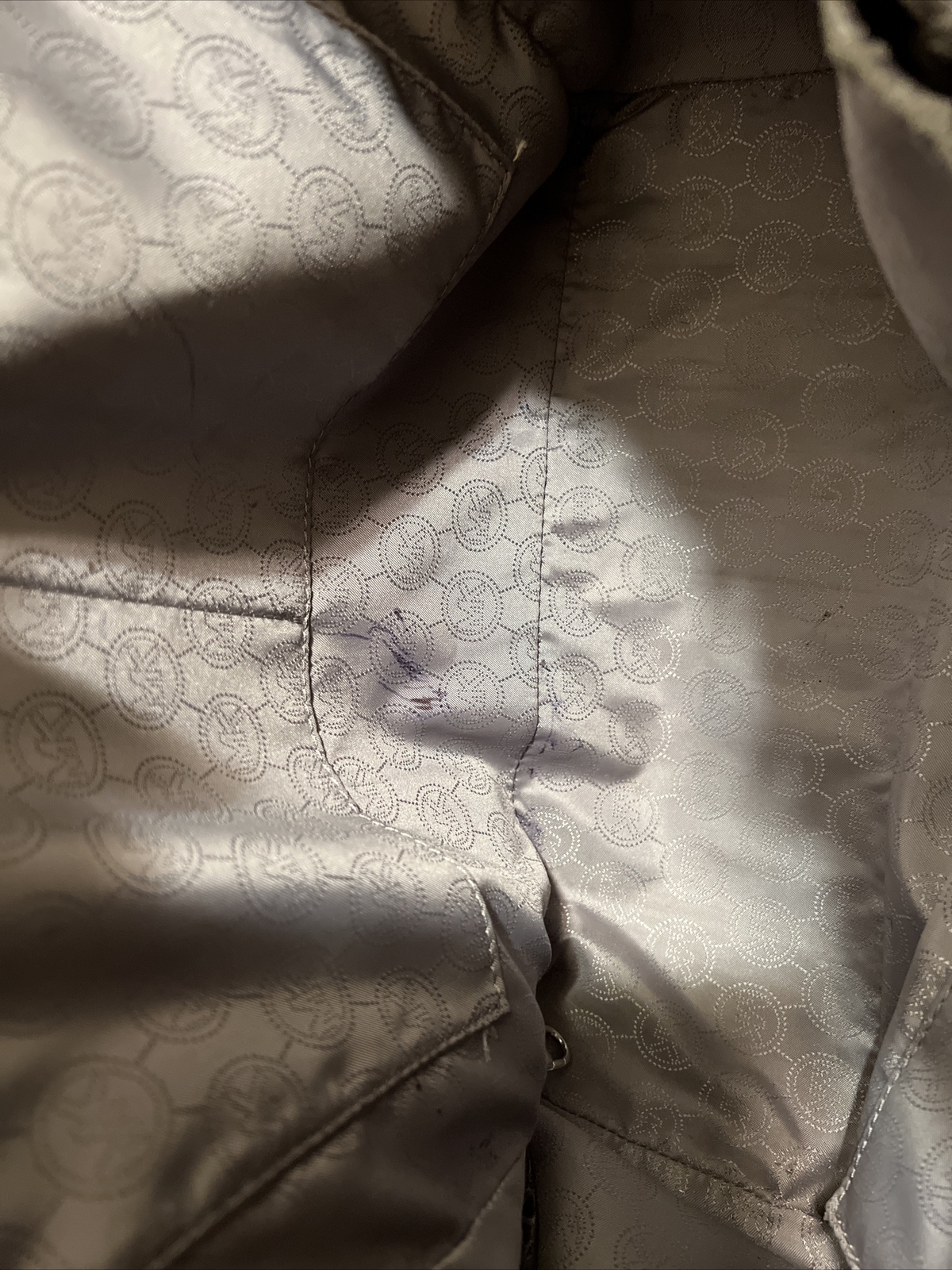 Michael Kors Selma Stud Gray Python Embossed Larg… - image 11