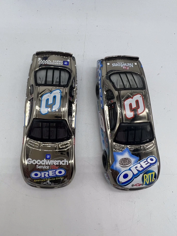 Dale Earnhardt Jr Sr. Oreo Car Tin 2001 Set Nascar 3 18K Whit Gold Numbered EUC - Image 3 of 4