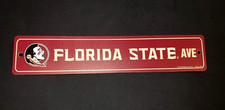 Florida State Ave. Sports Collector Street Sign