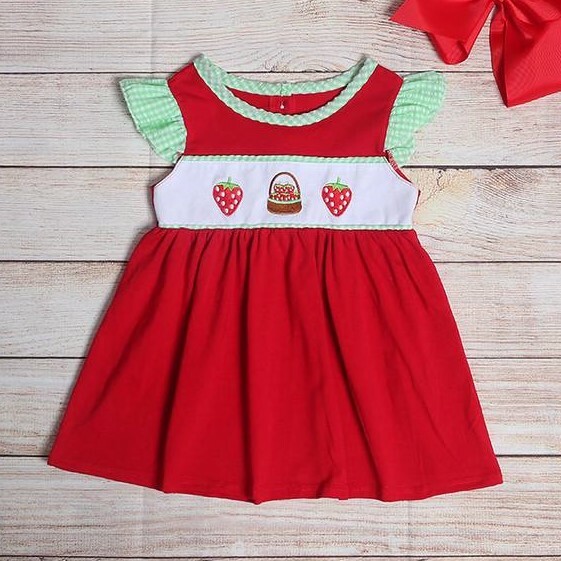 green emerald velvet dress Clarissa Dress in Strawberry – Ivy City Co main image 1