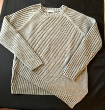 MAYORAL Asymmetrical Cable Knit Sweater - Gray - NWT Girls 14