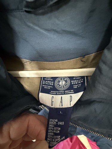 Gap Coat Womens Large Jacket Blue Parka bin10 - Picture 3 of 3
