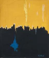 Clyfford Still Signed Abstract Expressionist Oil Painting on Canvas American Art