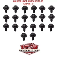 1960-87 C10, K10, K5 Trim Body Panel Fender Engine Bay BOLTS 5/16"-18 x 1" (20)