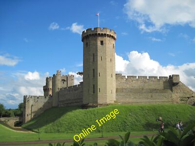 Foto 12x8 Warwick Castle in der Abendsonne Nach einem nassen Tag wie die Leute gehen c2012