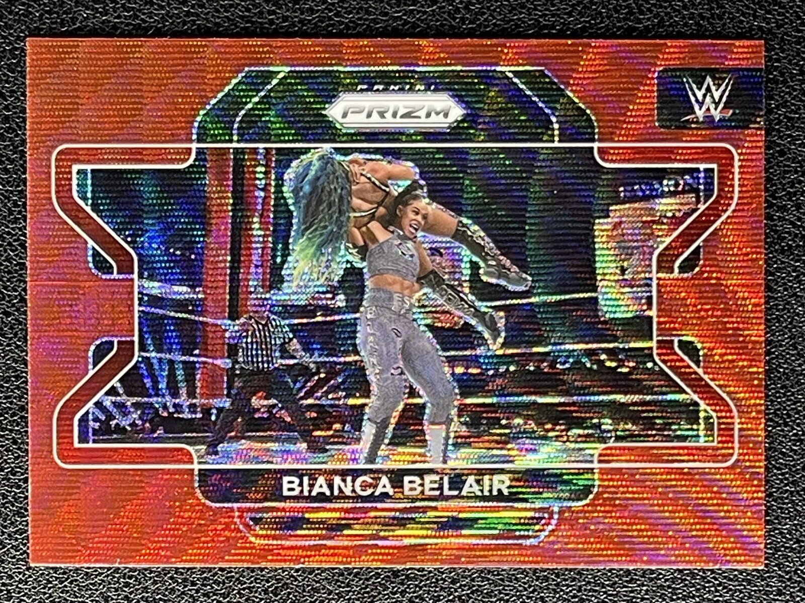 2022 Prizm WWE BIANCA BELAIR #9 Ruby Red Wave Prizm