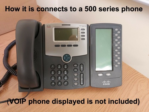 Cisco SPA500DS, DIGITAL "DS" Expansion Console, réfurbished, Speed Dial Sidecar - Picture 5 of 9