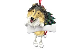 COLLIE--Dangling Legs Dog Christmas Ornament by E S Pets