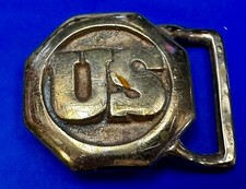 Us Civil Soldiers Union Army Replica Unknown To Me Hexagon Cast Belt Buckle
