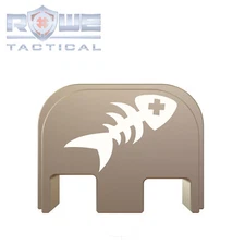 Rowe Tactical Rear Slide Cover Plate for Glock Gen 1-5 - FDE - Dead Fish