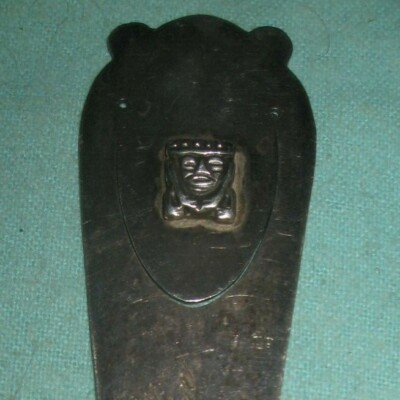 Antique Rare Bogota Colombia Sterling 4 3/8'' Book mark Signed LHC Eleanor Wilkin