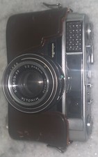 Minolta AL ROKKOR-PF 5328338 35mm Camera With Leather Body Case