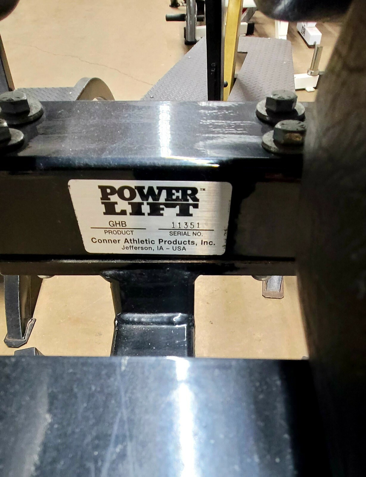 Power Lift Glute Ham Developer full roller pad eBay