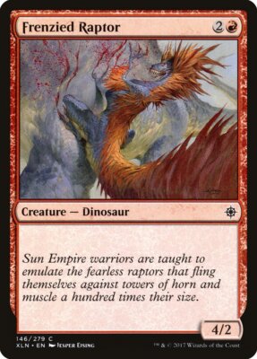 MTG Magic the Gathering Frenzied Raptor (146/317) Ixalan LP