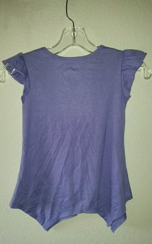 Adorable Girls Lavender CIRCO Size S Soft Knit Top Sequins Pocket Accent - Picture 5 of 5