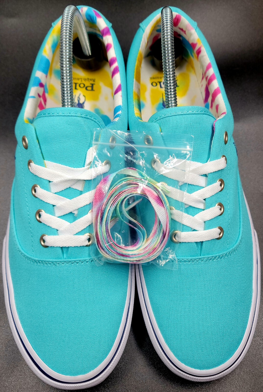 Polo Ralph Lauren Keaton Pony sneakers tie dye taglia 12 uomo nuove con scatola