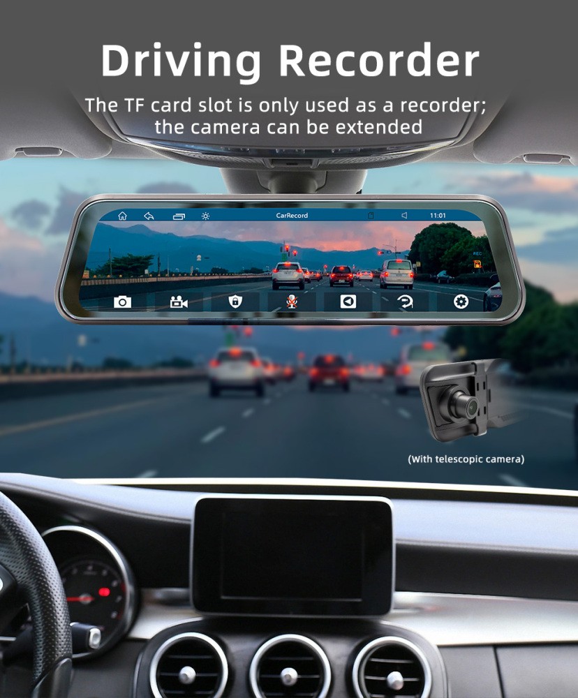 Dashcam 9.36" con Apple Carplay e Autoradio foto 6