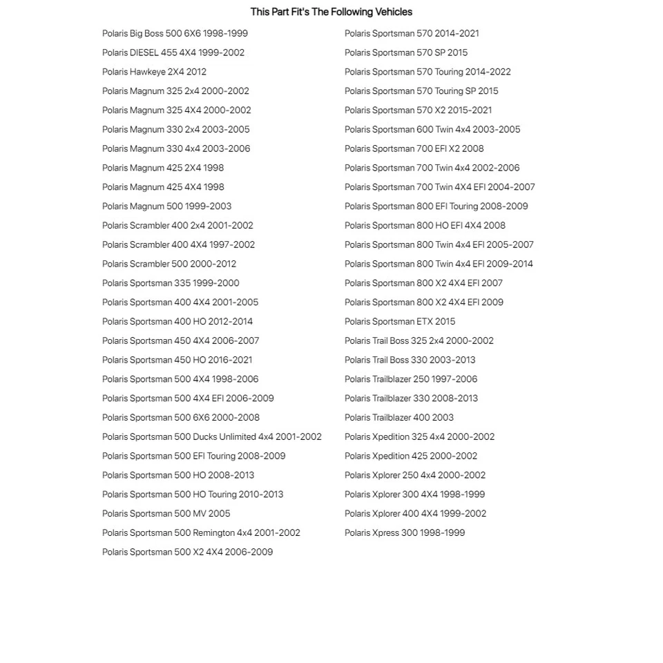 Tusk Tie Rod Ends For Polaris DIESEL 455 4X4 1999-2002 - Image 4 of 4