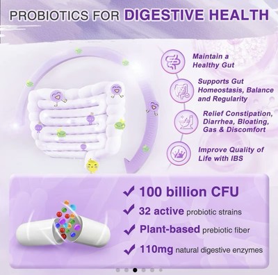 Doctors Recipes Women's Probiotics 100 Billion CFU, 32 Strains Zebora 90 Capsule