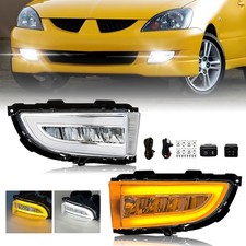 Led Fog Lights Front Bumper Lamps With Drl For 2004-2006 Mitsubishi Lancer Led Fog Lights Front Bumper Lamps With Drl For 2004-2006 Mitsubishi Lancer