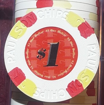 20 pieces,Paulson TH&C Classics $1 poker chip. Very good to excellent condition.