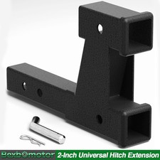 Steel Dual 2 Trailer Hitch Receiver Rise-drop Adapter Extender Extension Tow