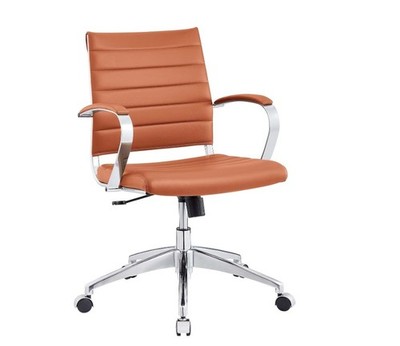 Bürostuhl gerippt, Terrakotta Schreibtischstuhl Chair Chefsessel Drehstuhl