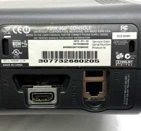 Microsoft Xbox 360 ELITE Core Model Matte Black Video Game Console System 120GB