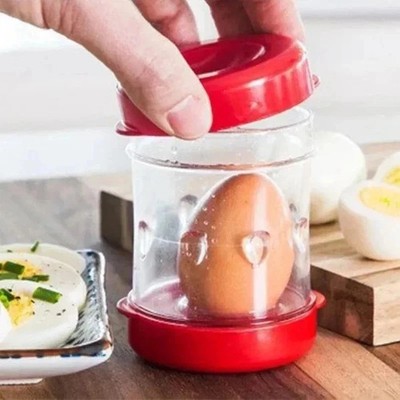 Negg Red Boiled Egg Peeler   Easy Egg Shell Remover Kitchen Tool