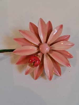 Original By Robert Pink Daisy Ladybug Pin GT