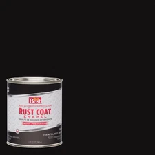 Do it Best Rust Coat Oil-Based Gloss Enamel, Black, 1 Qt. 203565D SIM Supply,