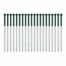 Artificial Grass Heavy-Duty Galvanised Fixing Nails Turf Pins Garden 20 Pack