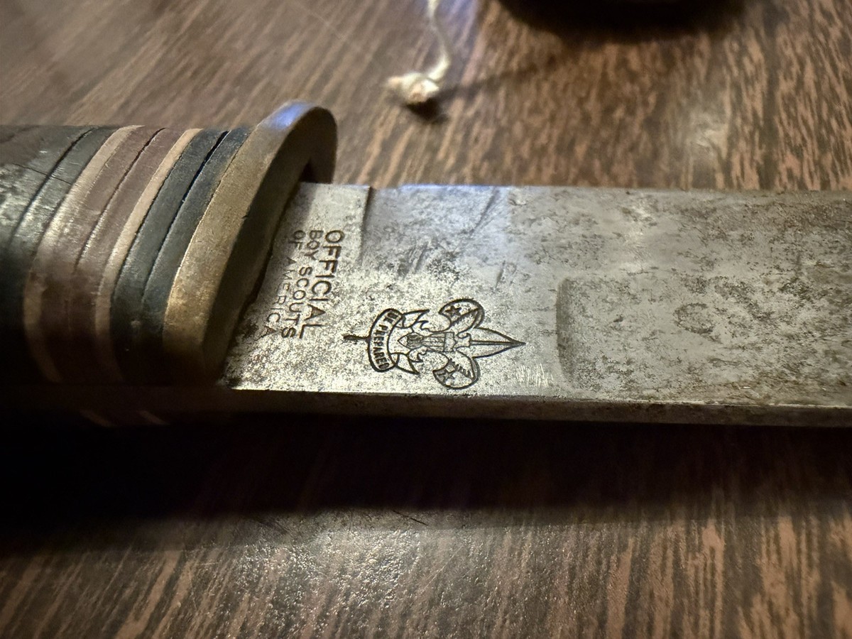 Vintage Boy Scout of America Western Fixed Blade 8.75