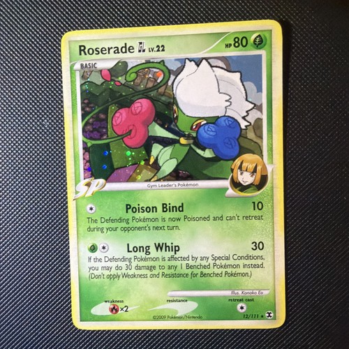 Pokemon Card - Roserade GL Rising Rivals 12/111 Holo Rare Holo Bleed