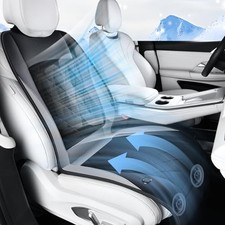 Cooling Car Seat Cover, Ventilated Seat Cushion Cooling Car Seat Pad for Grey