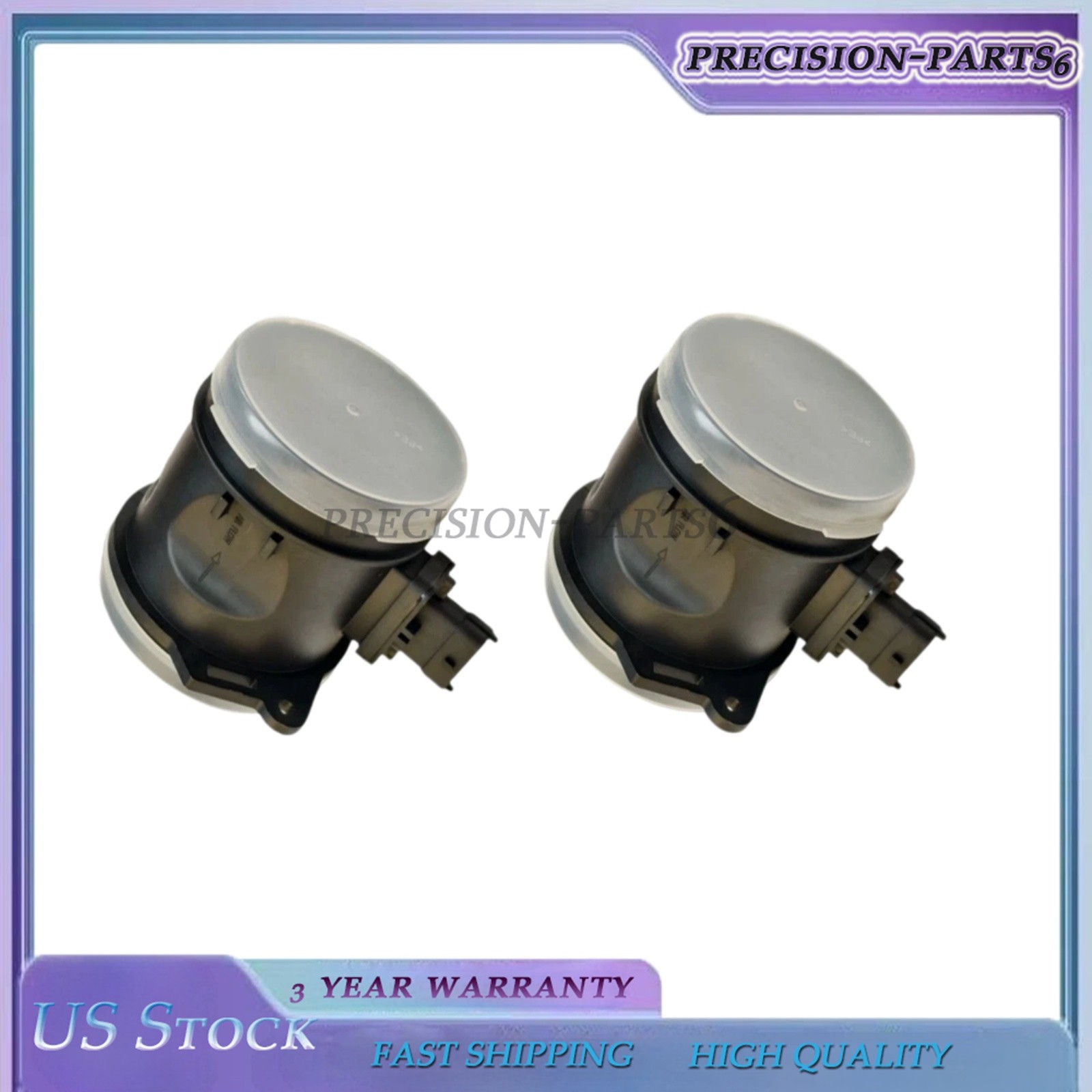 670002164 2PCS Air Flow Meters Fits For Maserati Ghibli Quattroporte Levante US
