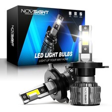NOVSIGHT LED H4 Headlight Bulbs 9003 HB2 Canbus No Error 6500K White Hi Lo Beam