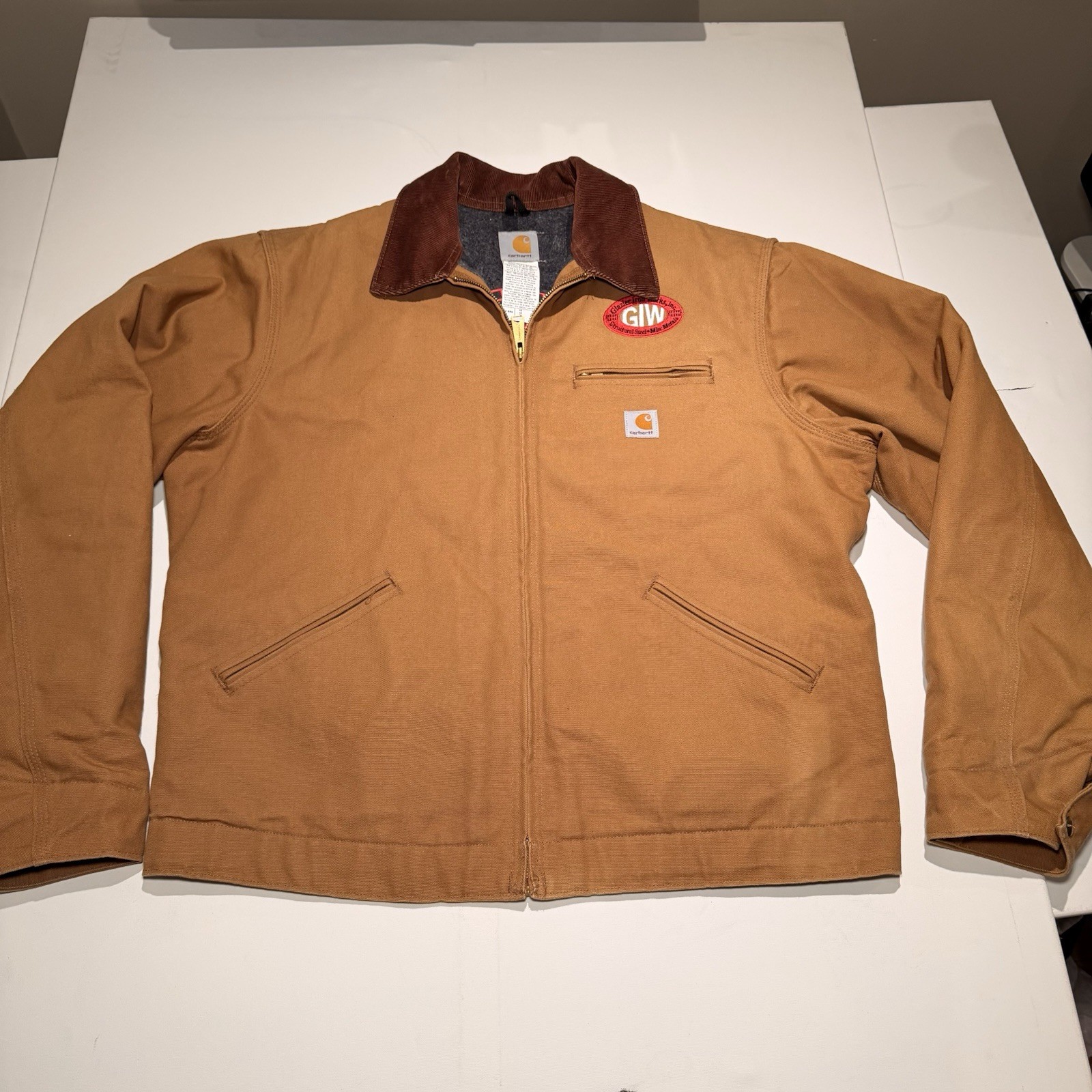 Chaqueta De Colección Carhartt Detroit J01 BRN Manta Forrada Tostada Talla 46 RARA XL Alta