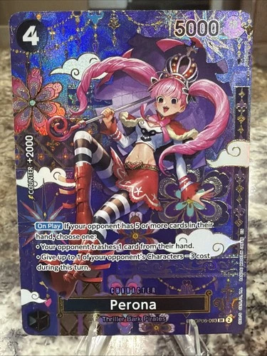 Perona - OP06-093 (SP) One Piece  The Azure Sea's Seven Foil 👍🔥✅😳