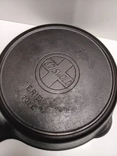 Griswold 7 Slant Logo Pre EPU skillet  Reseasoned 