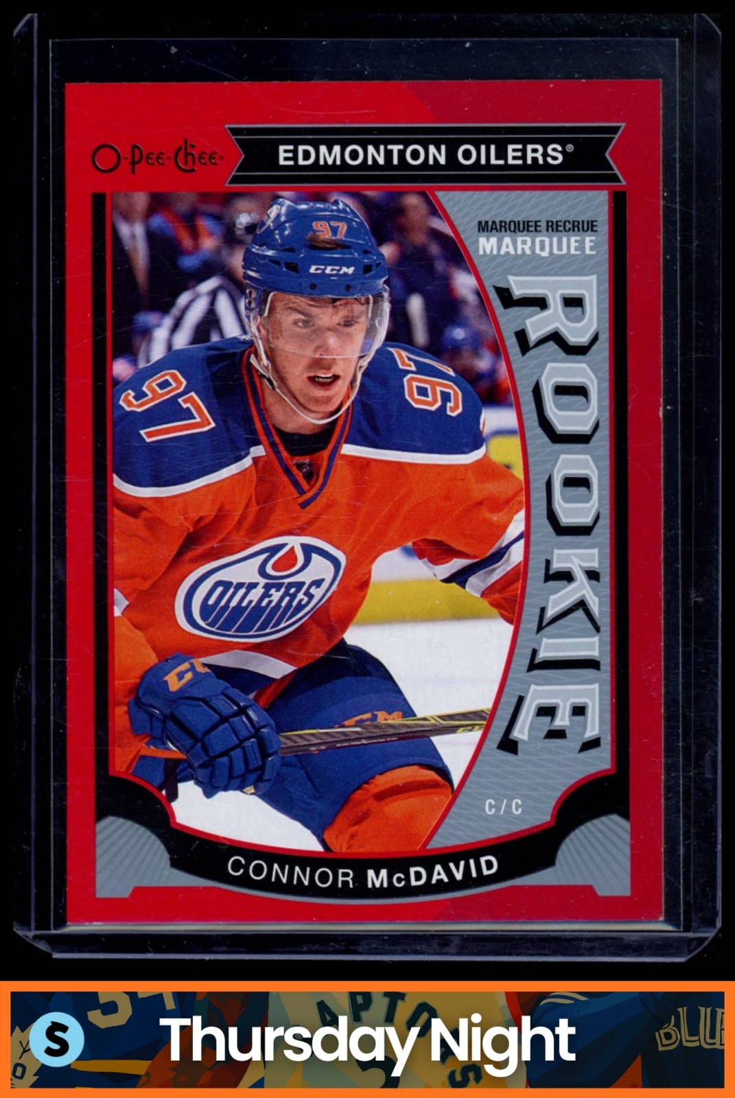 2015 UPPER DECK #U11 CONNOR MCDAVID O-PEE-CHEE UPDATE RED RC ROOKIE