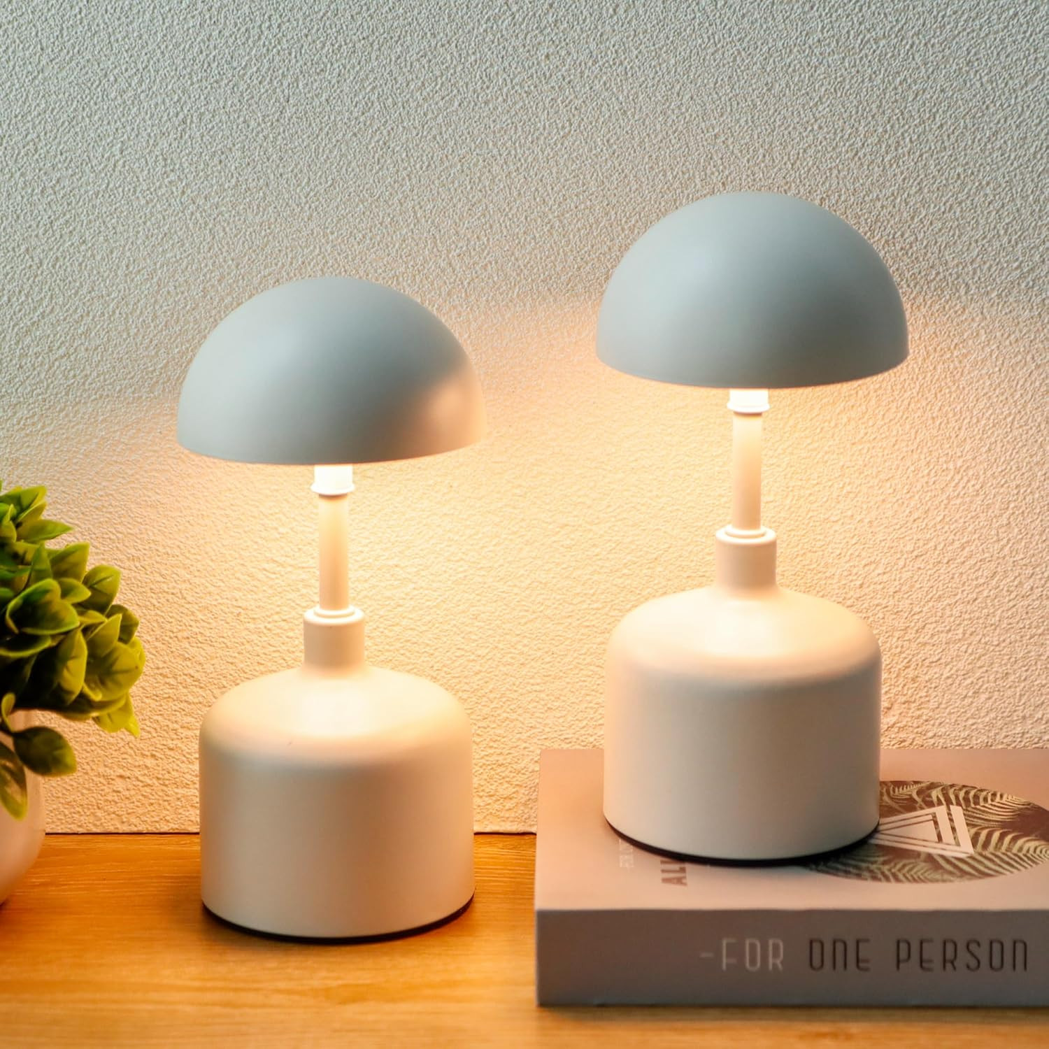 2 Lampade da Tavolo Ricaricabili LED per Ristorante e Bar - Senza Fili