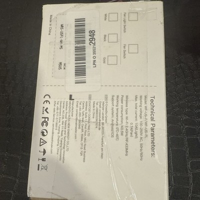 MOES WiFi RF Smart Ceiling Fan Light Switch Wall Touch Glass Panel Alexa Google