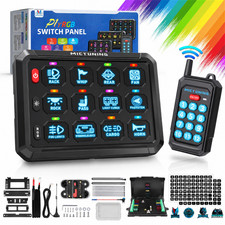 Wireless Remote Control Rgb 12 Gang Switch Panel 12v Led Circuit Relay Box Truck Wireless Remote Control Rgb 12 Gang Switch Panel 12v Led Circuit Relay Box Truck